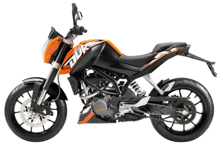 Orange Sport Motorcycle