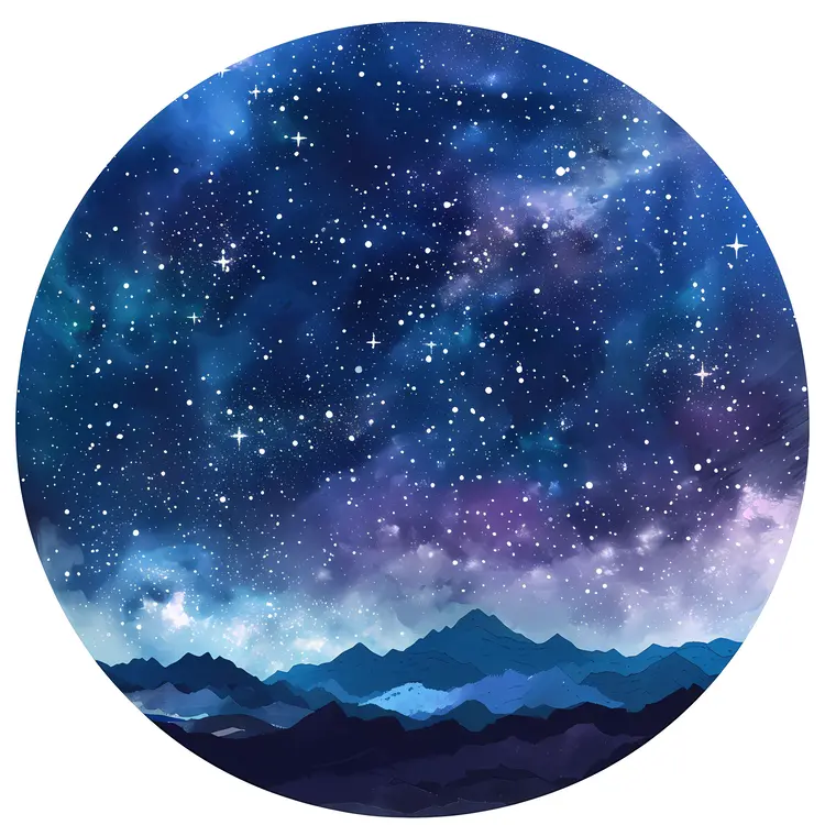 Mountainous Starry Night