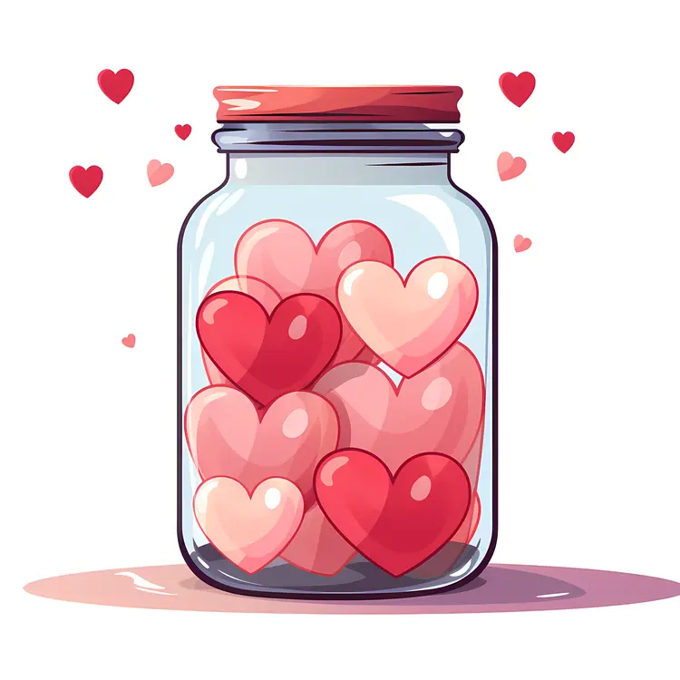 Jar of Hearts for Valentine's Day