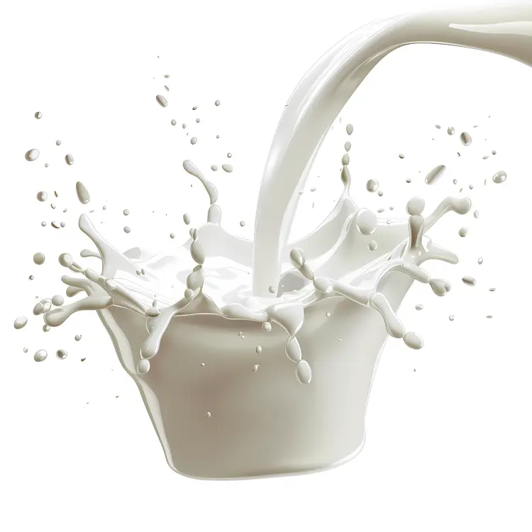 Milk Splashing into Bowl