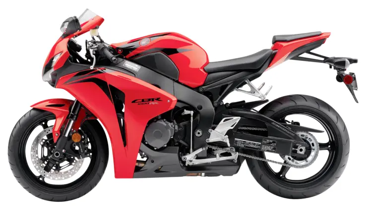 Red and Black Sport Motorcycle