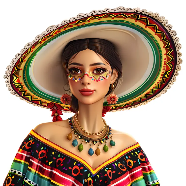 Woman in Traditional Attire