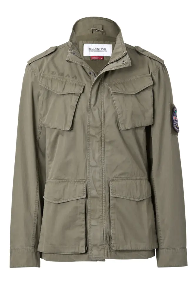 Green Jacket with Multiple Pockets