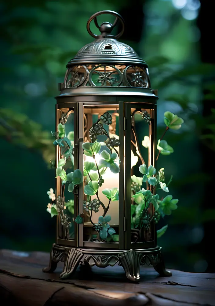 Green Lantern with Plants