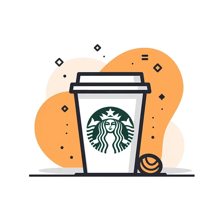 Starbucks Coffee Cup Illustration