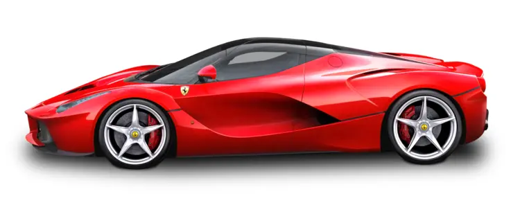 Red Sports Car Side View