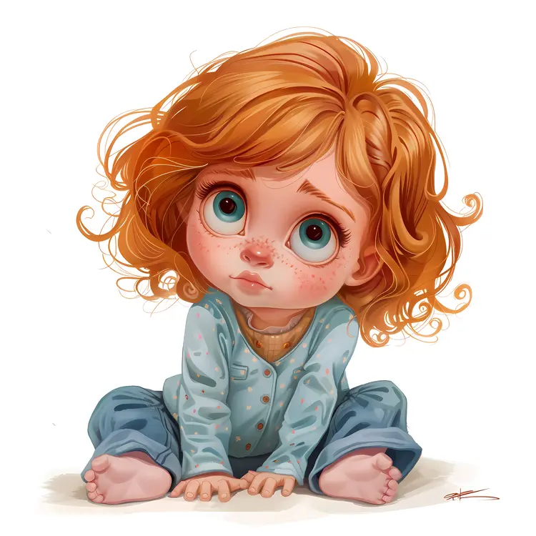 Sad Red-Haired Girl