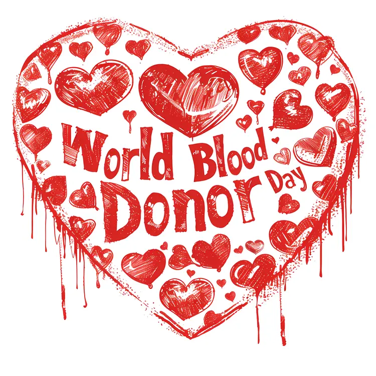 World Blood Donor Day Heart Symbol