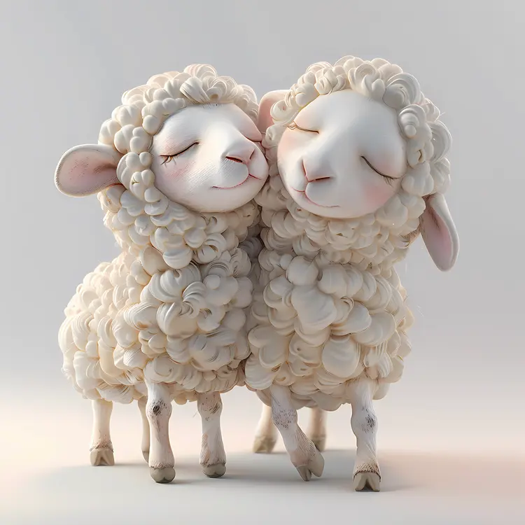 Cute Fluffy Sheep