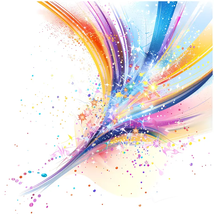 Colorful Streaks and Lines Abstract Background