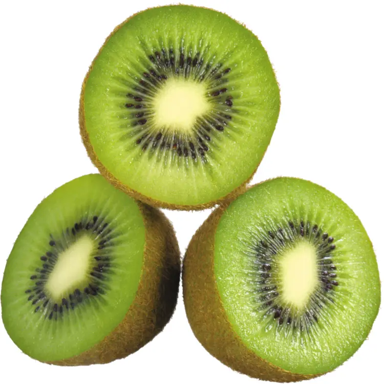 Three Kiwi Halves