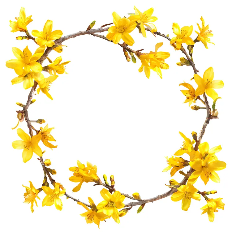 Yellow Flower Wreath