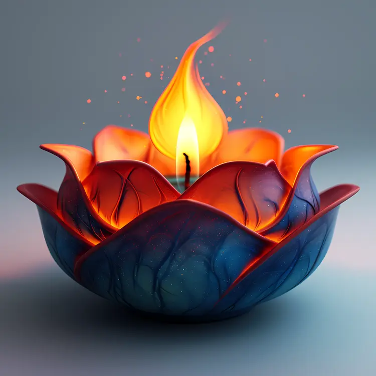 Lotus Shaped Candle