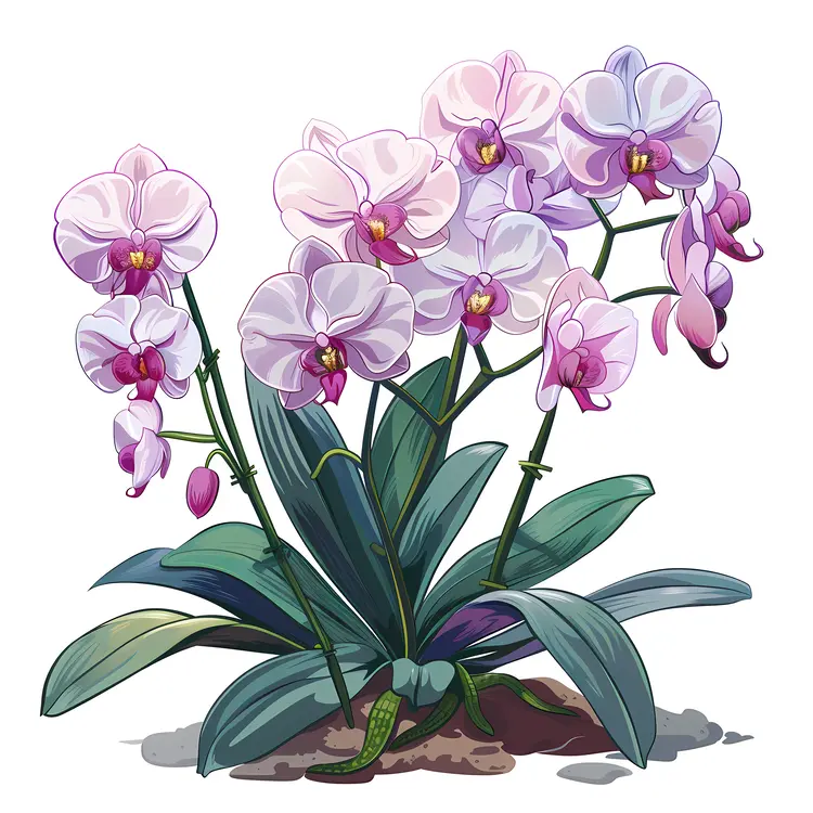 Orchid Plant with Multiple Blooms