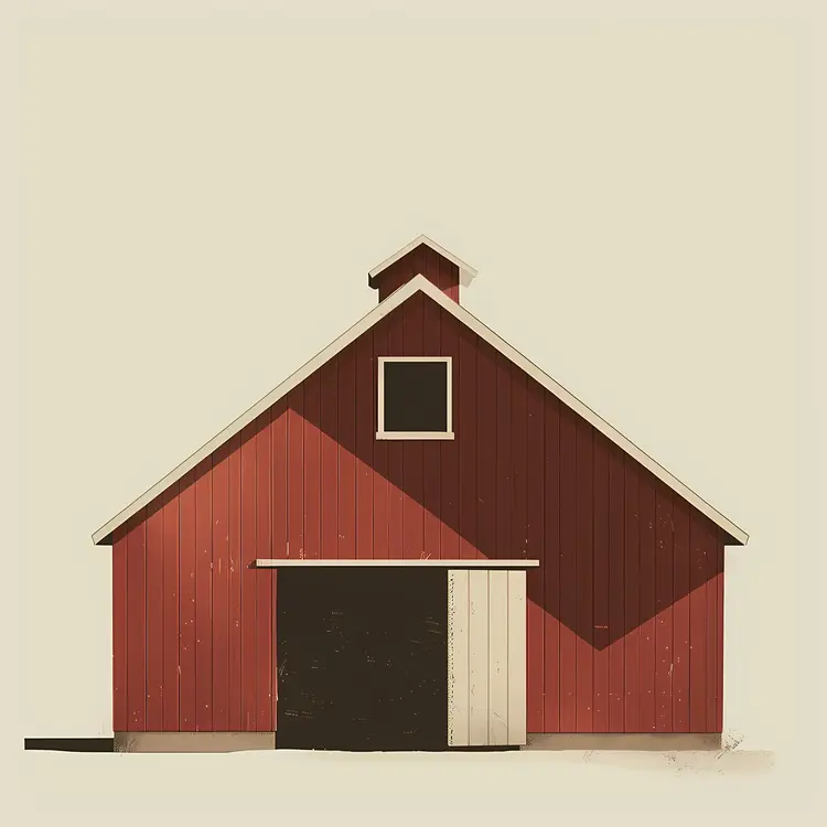 Red Barn Illustration