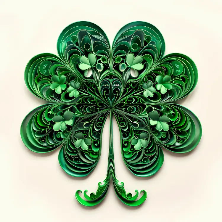 Swirled Clover Art