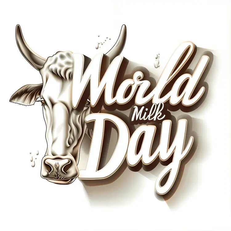 Cow Illustration for World Milk Day