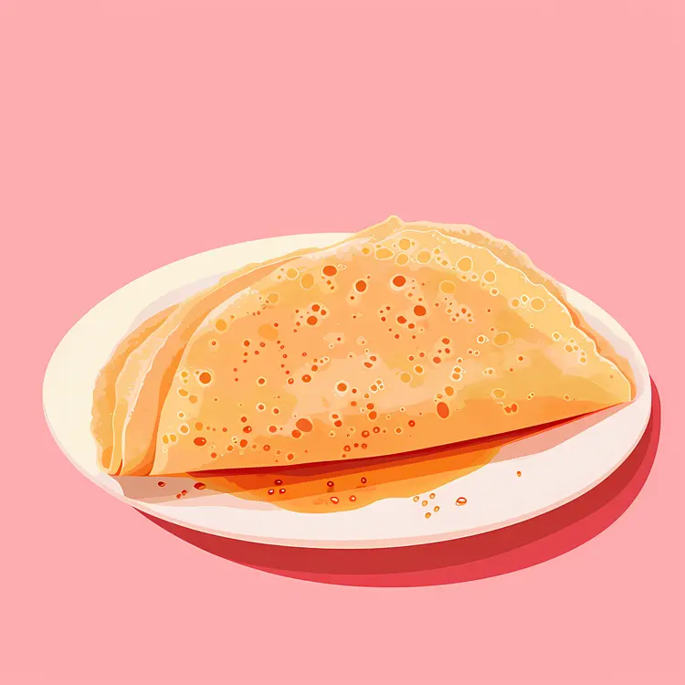 Crepe on Plate