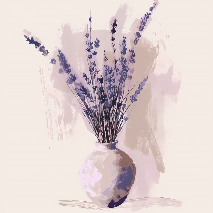 Purple Lavender in Vase