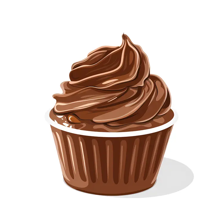 Chocolate Cupcake with Whipped Cream