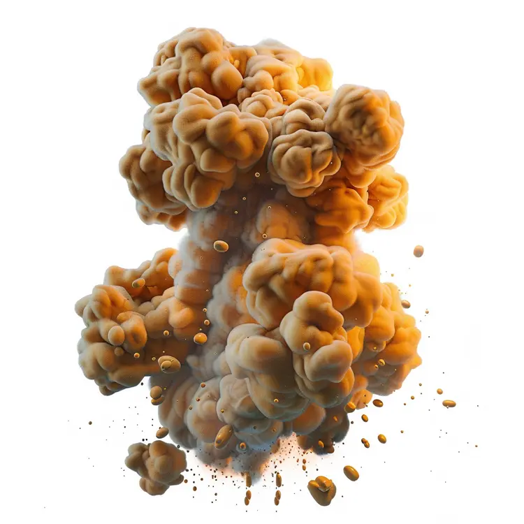 Intense Fire Explosion