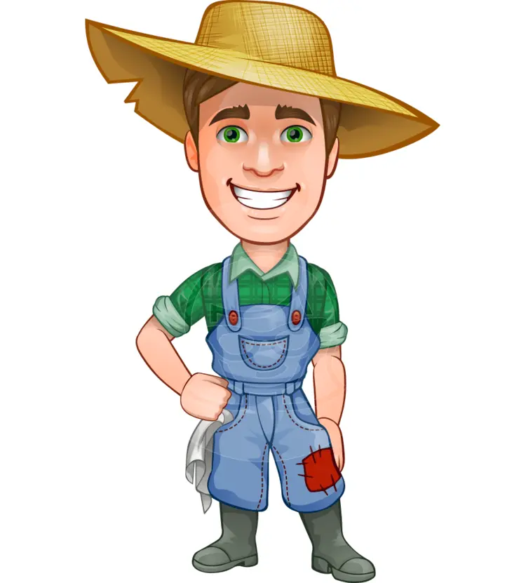 Cheerful Farmer Boy