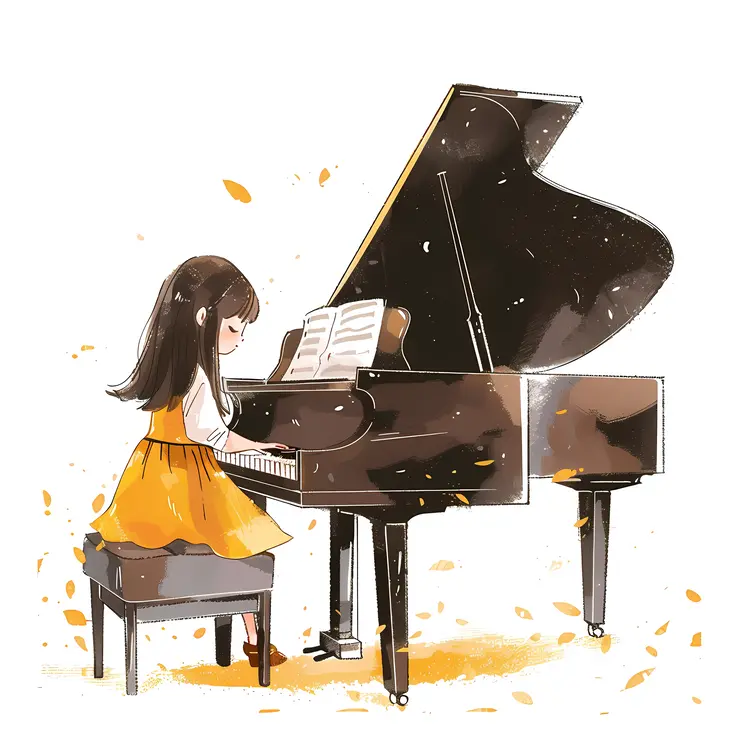 Girl Playing Piano