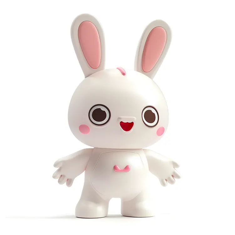 Cute White Bunny