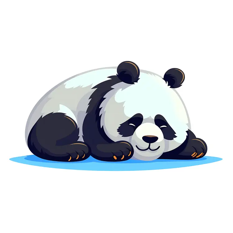 Adorable Sleeping Panda