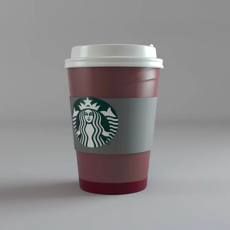 Red Starbucks Cup with Logo