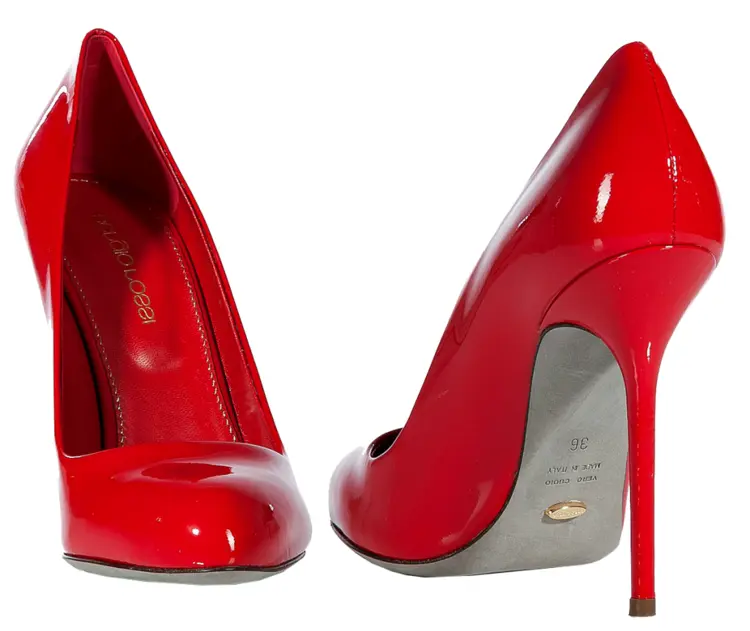 Glossy Red High Heels