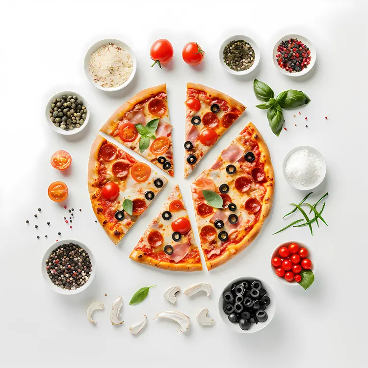 Appetizing Pizza with Fresh Ingredients
