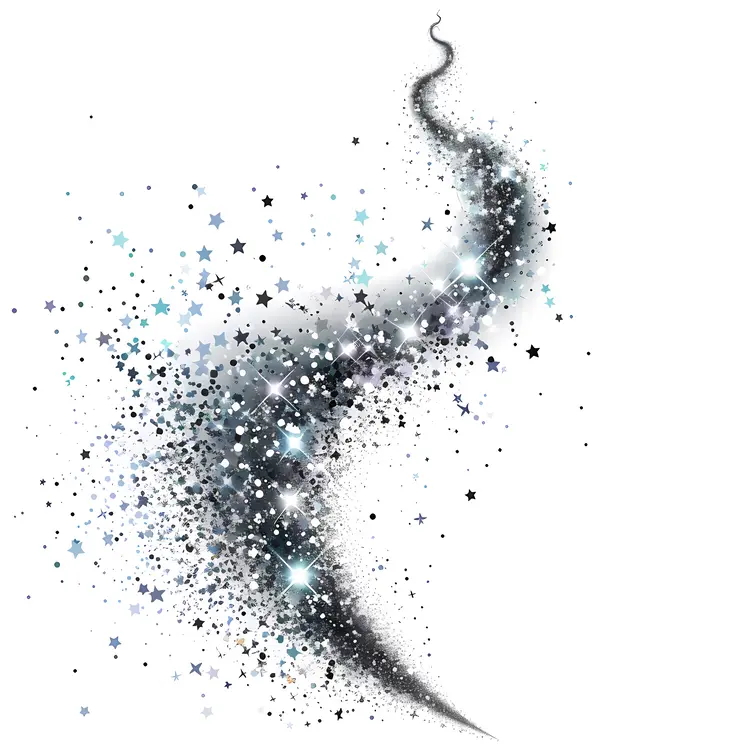 Black and White Sparkles