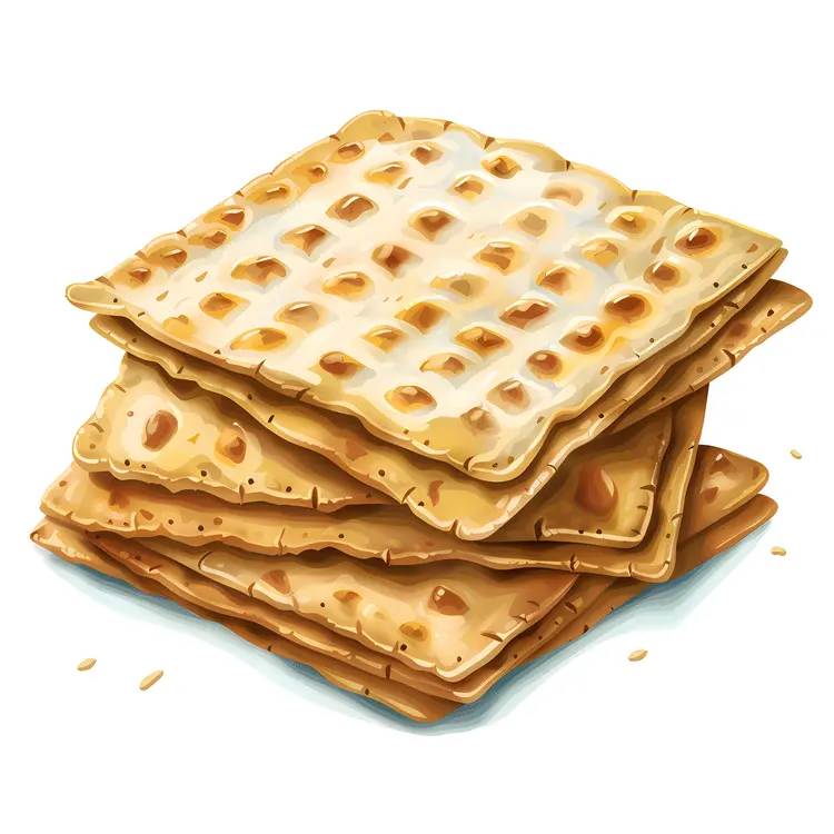 Stack of Crunchy Crackers