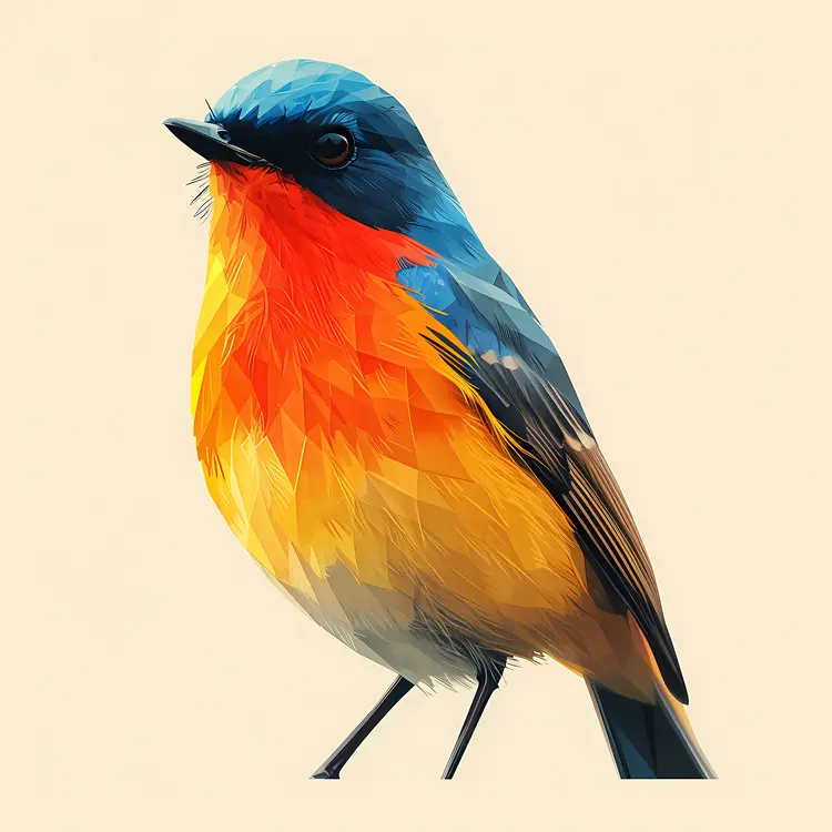 Small Cute Colorful Bird