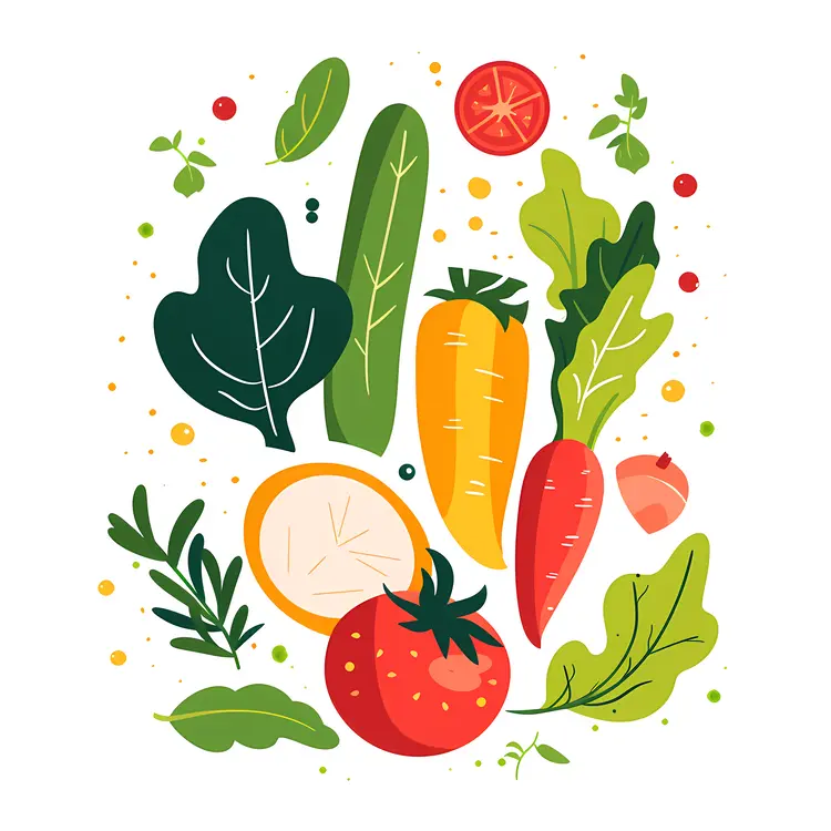 Colorful Vegetable Illustration