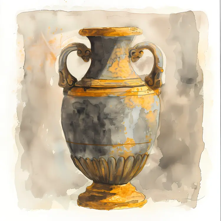 Weathered Rustic Antique Vase