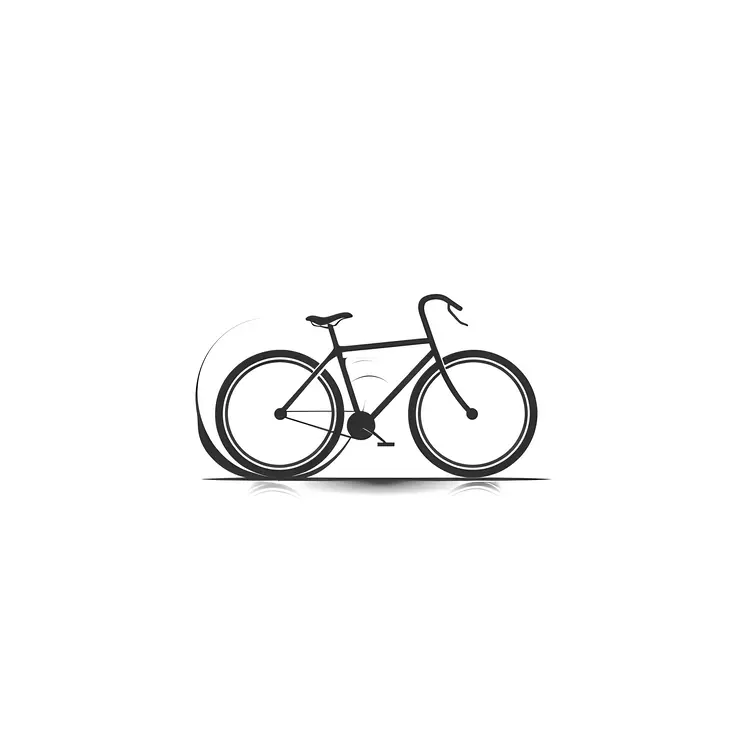 Black Bicycle Illustration