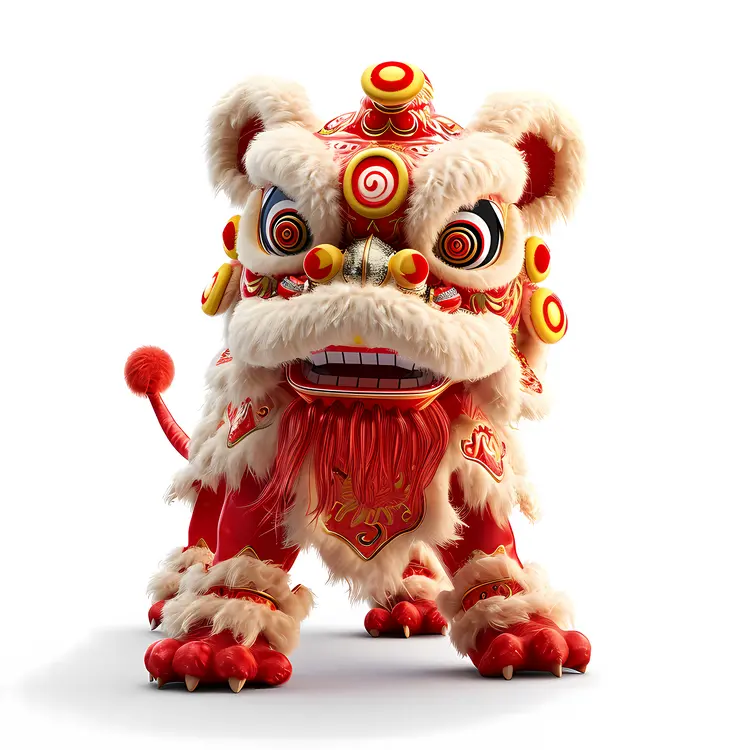 Fierce Lion Dance Costume for Chinese New Year