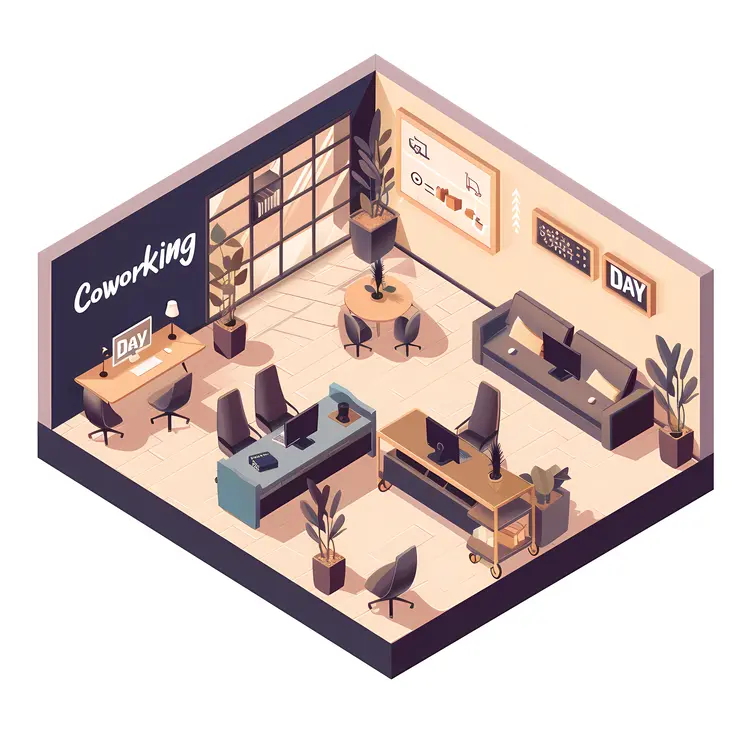 Coworking Day Event in Office