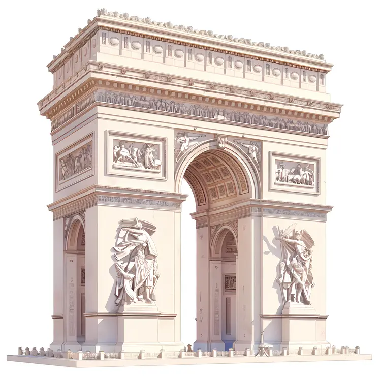 Arc de Triomphe Monument in Paris