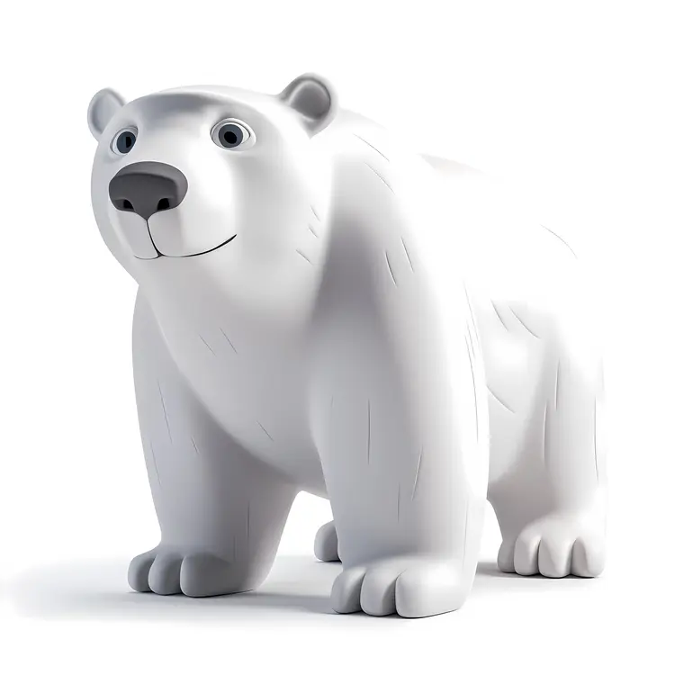 Cute Polar Bear Standing