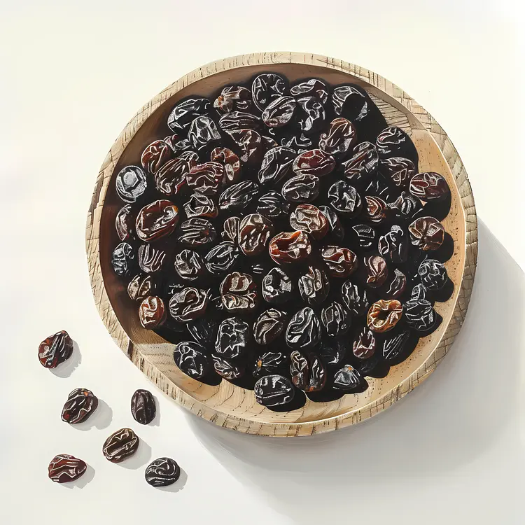 Bowl of Dried Raisins