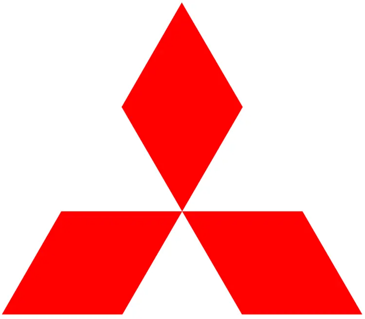 Red Diamond Logo of Mitsubishi
