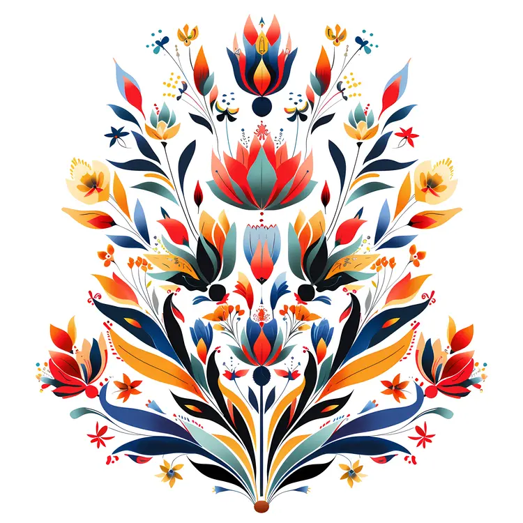 Colorful Ornate Floral Pattern