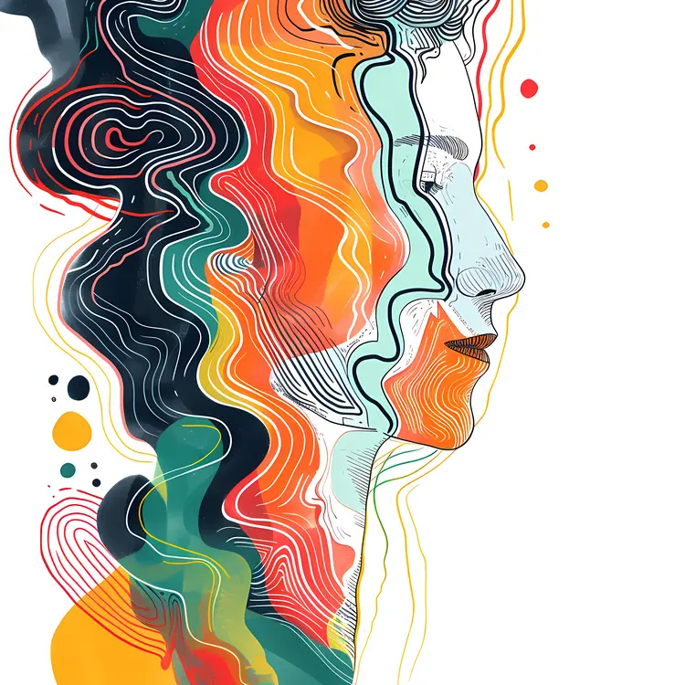 Colorful Silhouette Illustration