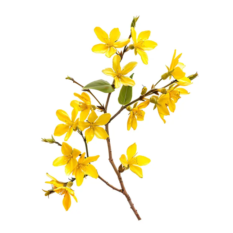 Branch with Yellow Flowers