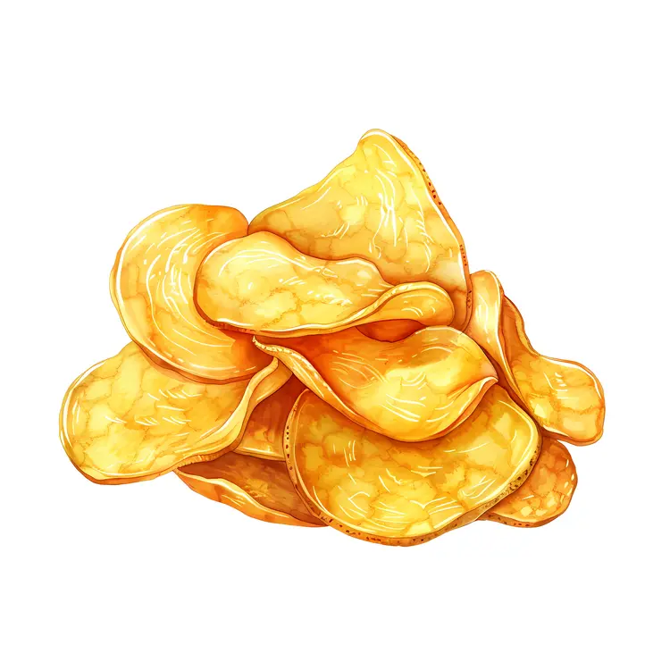 Crispy Golden Potato Chips