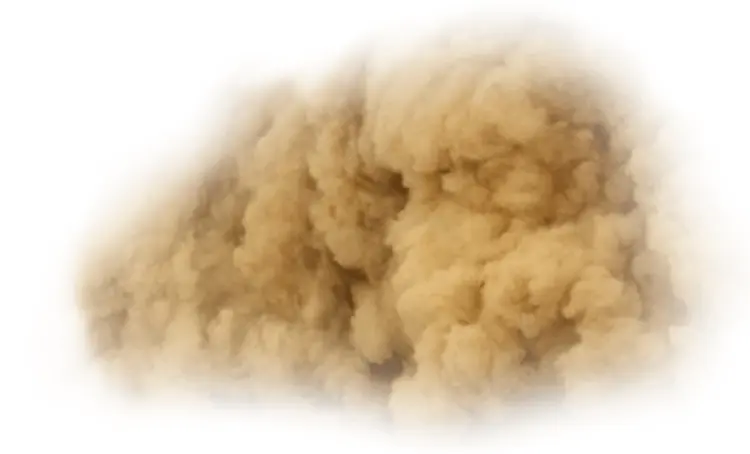 Dust Cloud in the Air
