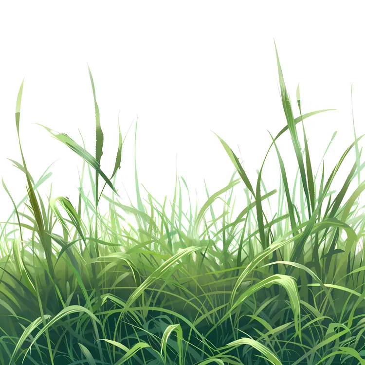 Tall Green Grass in the Sun